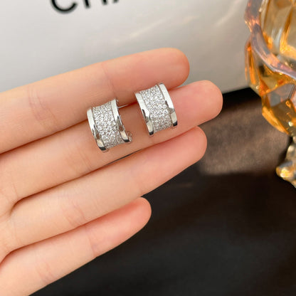 [Kincade Jewelrys]Boucles d'oreilles pavées de diamants ZERO 1