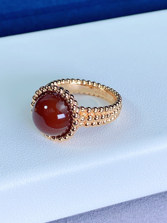 [Kincade Jewelrys] BAGUE PERLEE COULEURS OR ROSE 