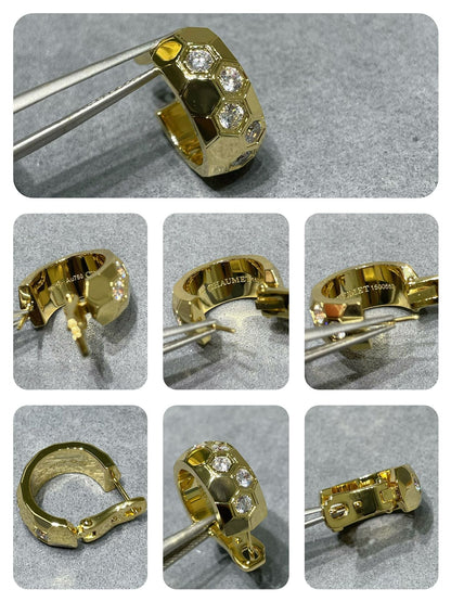 [Kincade Jewelrys]Boucles d'oreilles créoles en diamant BEE LOVE 
