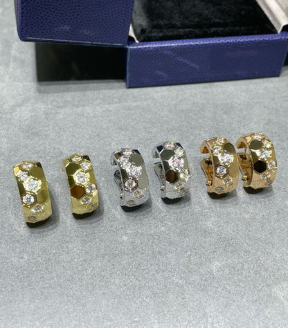 [Kincade Jewelrys]Boucles d'oreilles créoles en diamant BEE LOVE 
