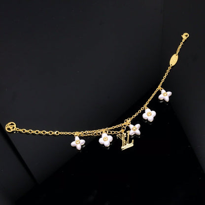 [Kincade Jewelrys]LOGO 6 MOTIF STAR AND SUN GOLD BRACELET
