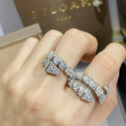 [Kincade Jewelrys] BAGUE SERPENTI ARGENT PAVÉ DIAMANTS