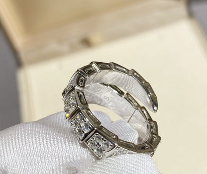 [Kincade Jewelrys] BAGUE SERPENTI ARGENT PAVÉ DIAMANTS