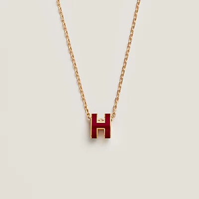 [Kincade Jewelrys] Collier en or émaillé rouge HM CLIC