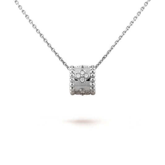 [Kincade Jewelrys] COLLIER PENDENTIF PERLEE EN ARGENT ET DIAMANTS 