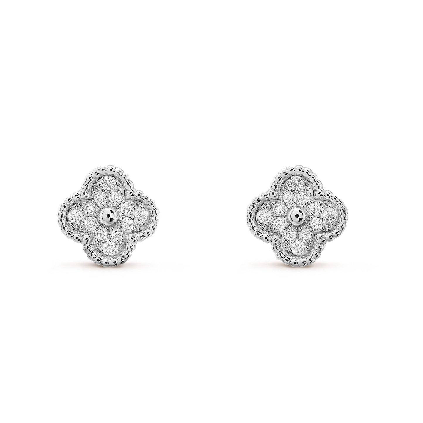 [Kincade Jewelrys]Boucles d'oreilles Clover Mini Diamants