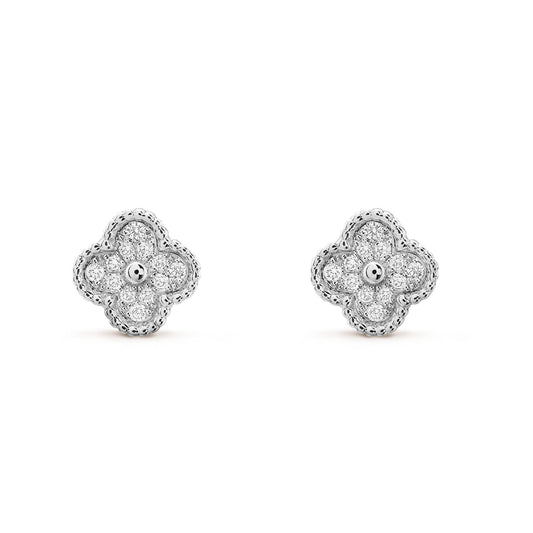 [Kincade Jewelrys]Boucles d'oreilles Clover Mini Diamants
