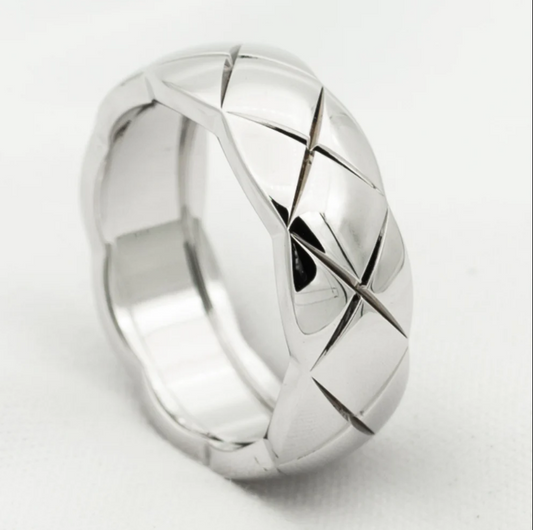 [Kincade Jewelrys] BAGUE CRUSH 6,8 MM ARGENT