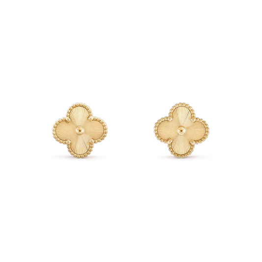 [Kincade Jewelrys]Boucles d'oreilles mini CLOVER 9,5 mm avec laser