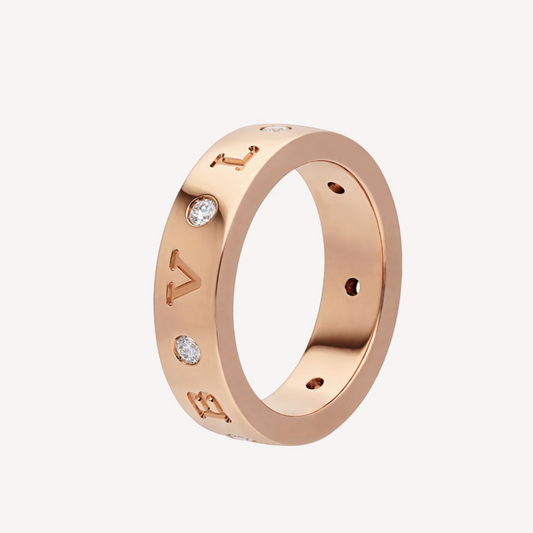 [Kincade Jewelrys] ZERO 1 ESSENTIAL BAGUE EN OR ROSE AVEC DIAMANTS