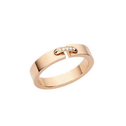 [Kincade Jewelrys] BAGUE ALLIANCE LIENS VIDENCE DIAMANT 4 MM