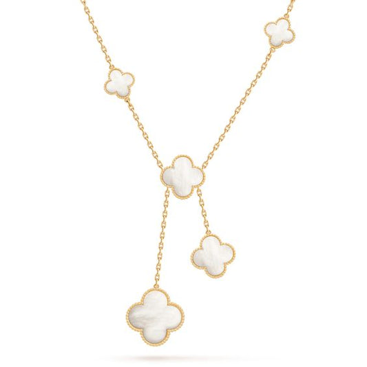 [Kincade Jewelrys] COLLIER EN NACRE TRÈFLE 6 MOTIFS
