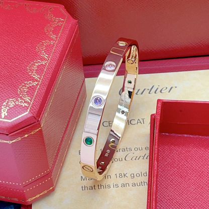 [Kincade Jewelrys]2026 RAINBOW LOVE BRACELET 6.1MM 10 DIAMONDS