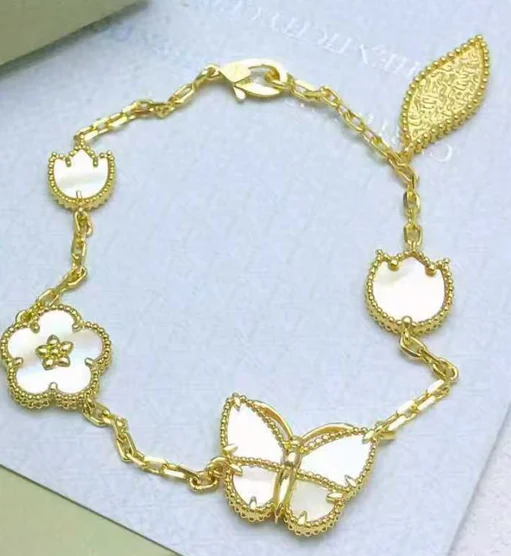 [Kincade Jewelrys]26 NEW CLOVER LUCKY LIGHT YELLOW AND WHITE SET