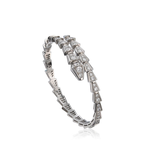 [Kincade Jewelrys] BRACELET SERPENTI 6MM ARGENT DIAMANT 