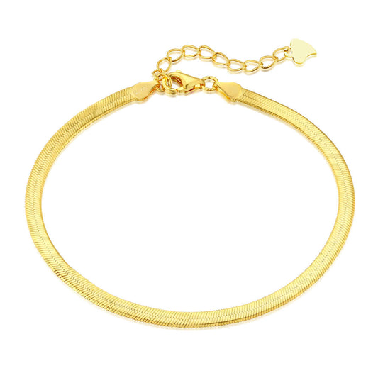 [Joyas Kincade] Collar plano con cadena de hueso de serpiente y cuchillas