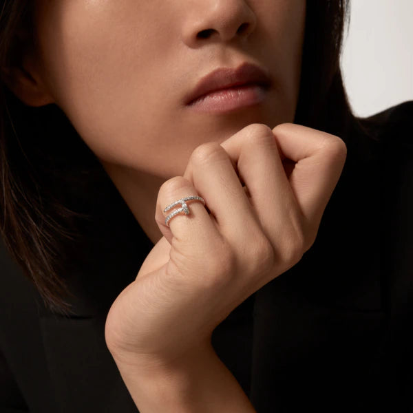 [Kincade Jewelrys]JUSTE RING 1.8MM SILVER DIAMONDS