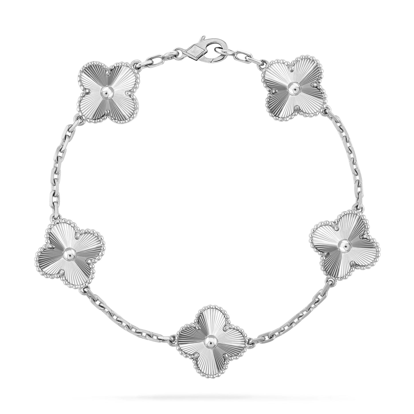 [Kincade Jewelrys] BRACELET TRÈFLE ARGENT 5 MOTIFS 