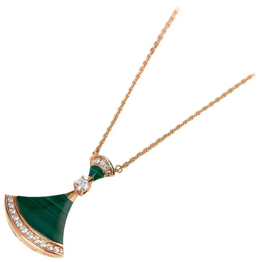 [Kincade Jewelrys] COLLIER DE RÊVE MALACHITE DIAMANT