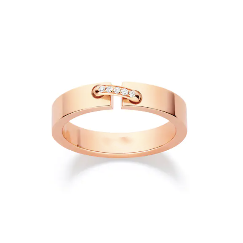 [Kincade Jewelrys] BAGUE ALLIANCE LIENS VIDENCE DIAMANT 4 MM