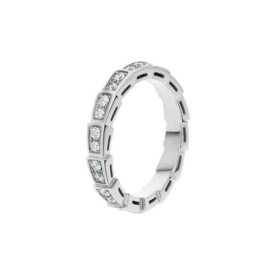 [Kincade Jewelrys] BAGUE SERPENTI ARGENT PAVÉ DIAMANTS 3MM