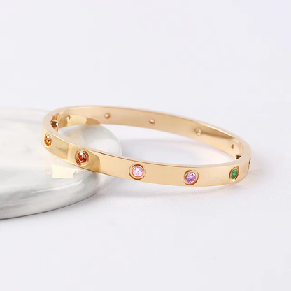 [Kincade Jewelrys]2026 RAINBOW LOVE BRACELET 6.1MM 10 DIAMONDS