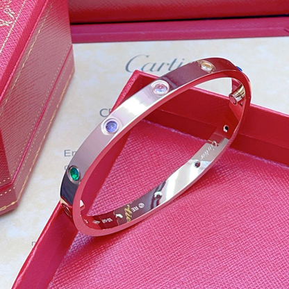 [Kincade Jewelrys]2026 RAINBOW LOVE BRACELET 6.1MM 10 DIAMONDS