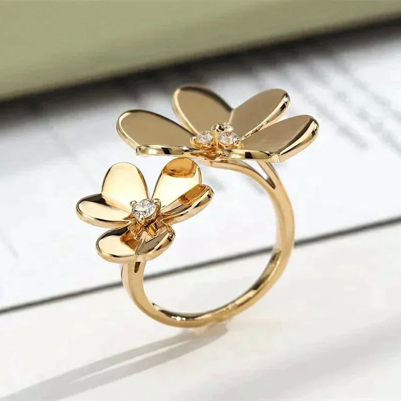 [Kincade Jewelrys] BAGUE EN OR ET DIAMANTS CLOVER COMOS