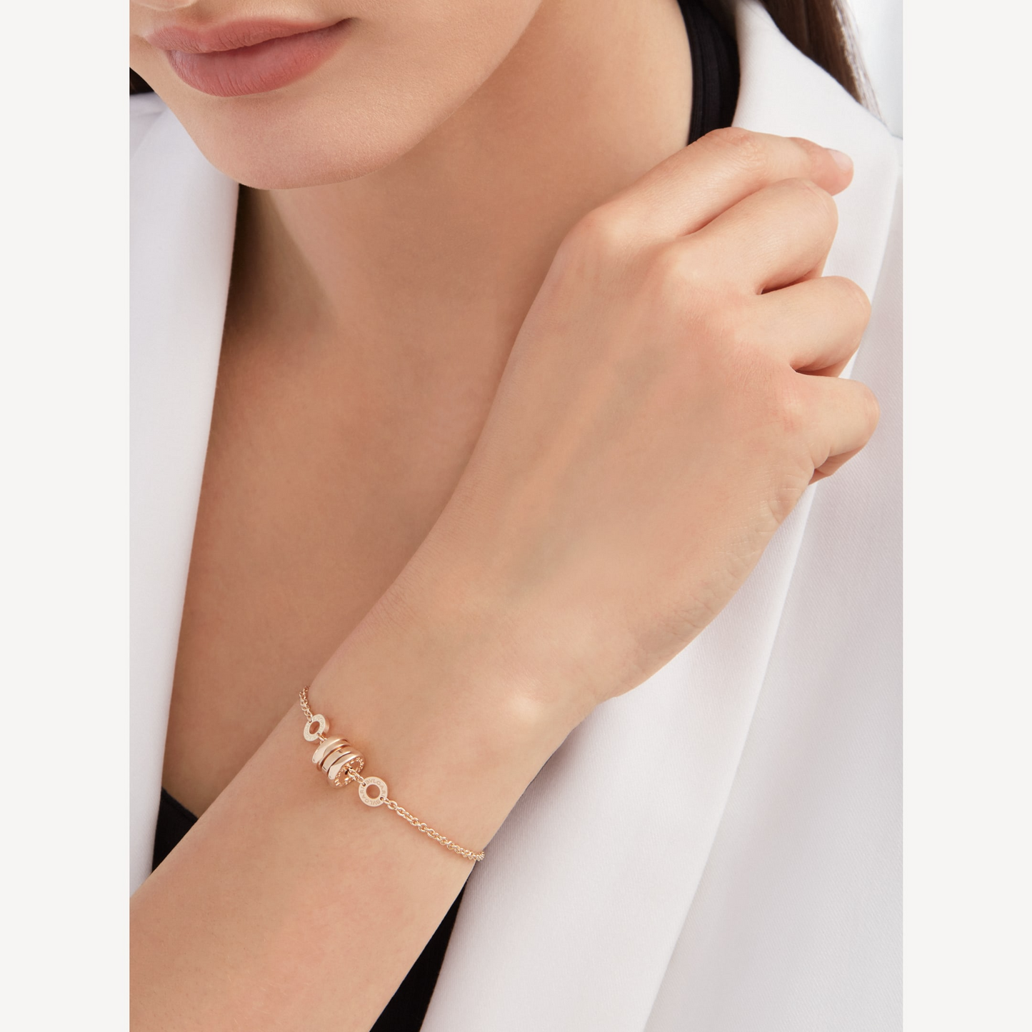 [Kincade Jewelrys]ZERO 1 SOFT PINK GOLD BRACELET