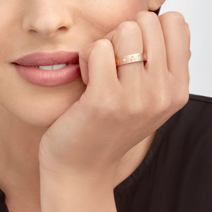 [Kincade Jewelrys] ZERO 1 ESSENTIAL BAGUE EN OR ROSE AVEC DIAMANTS
