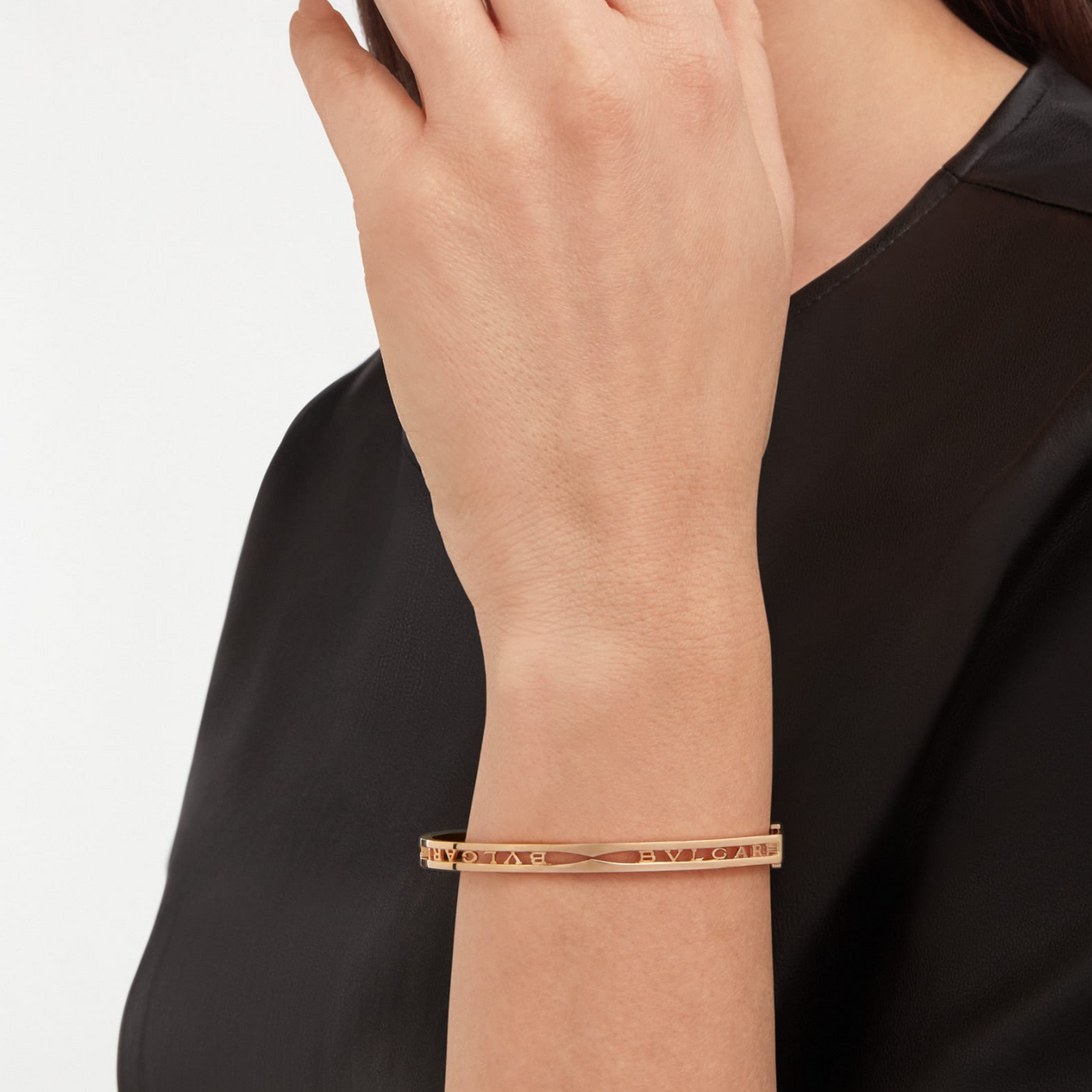 [Kincade Jewelrys] BRACELET ZERO 1 SPIRAL LOGO OR ROSE