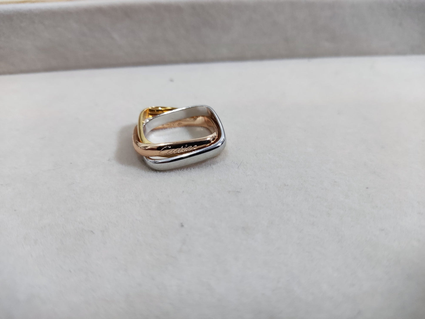 [Kincade Jewelrys]TRINITY RING GOLD PINK GOLD SILVER
