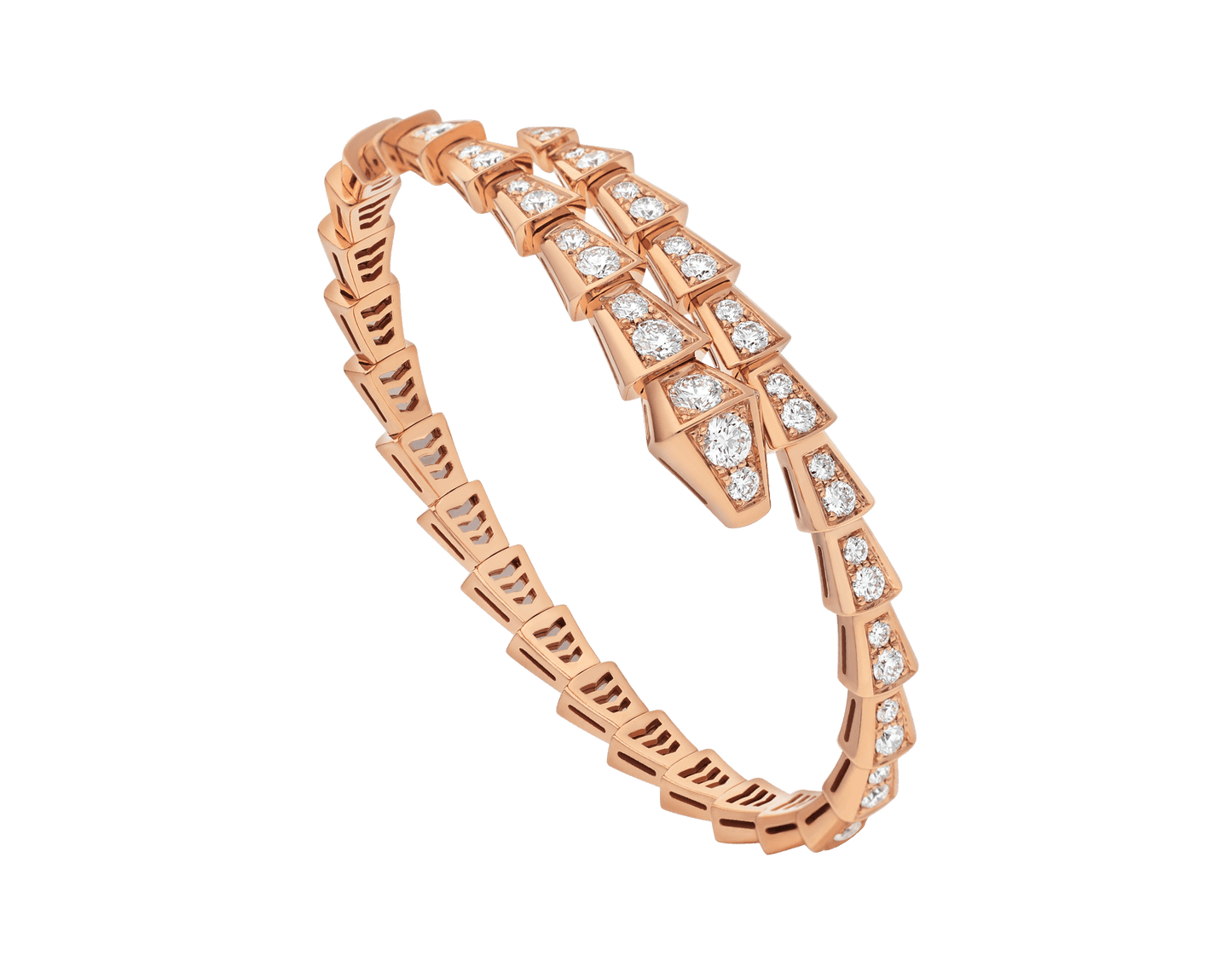 [Kincade Jewelrys] BRACELET SERPENTI 6,8 MM OR ROSE DIAMANT 