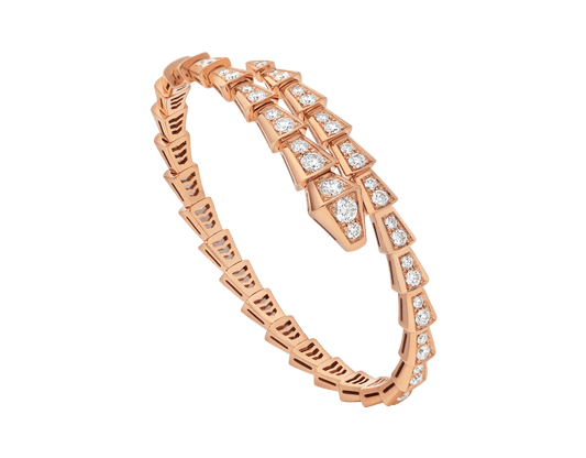 [Kincade Jewelrys] BRACELET SERPENTI 6,8 MM OR ROSE DIAMANT 