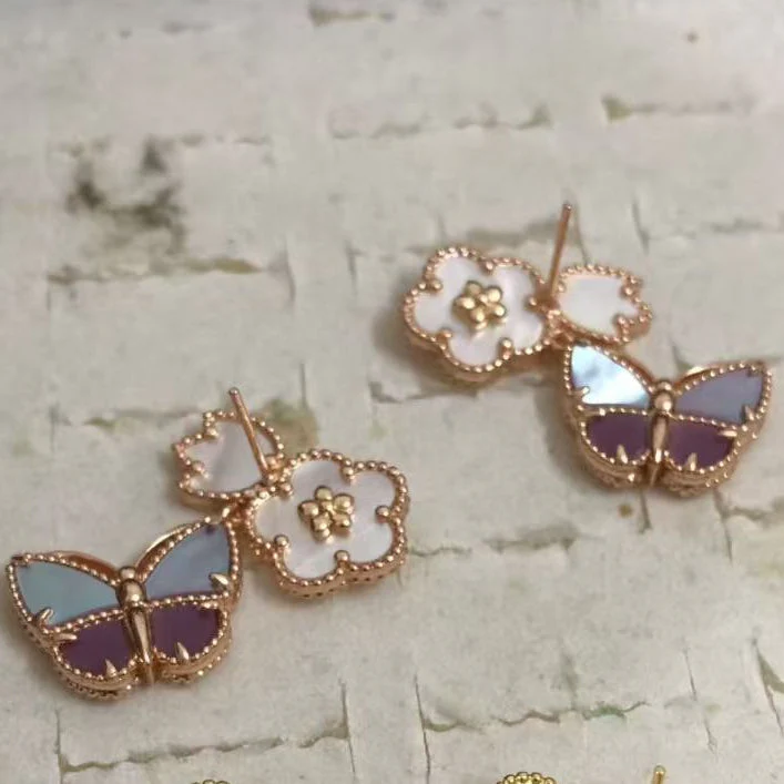 [Kincade Jewelrys]26 NEW CLOVER LUCKY LIGHT PURPLE SET