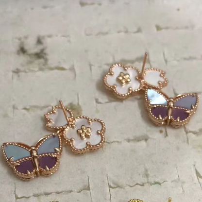 [Kincade Jewelrys]26 NEW CLOVER LUCKY LIGHT PURPLE SET