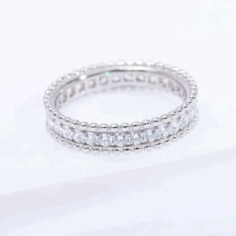 [Kincade Jewelrys]PERLEE DIAMOND SILVER RING
