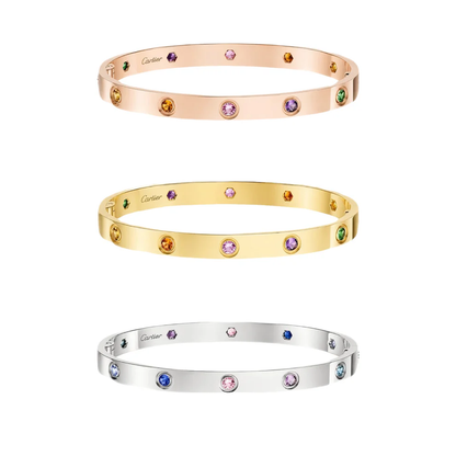 [Kincade Jewelrys]2026 RAINBOW LOVE BRACELET 6.1MM 10 DIAMONDS