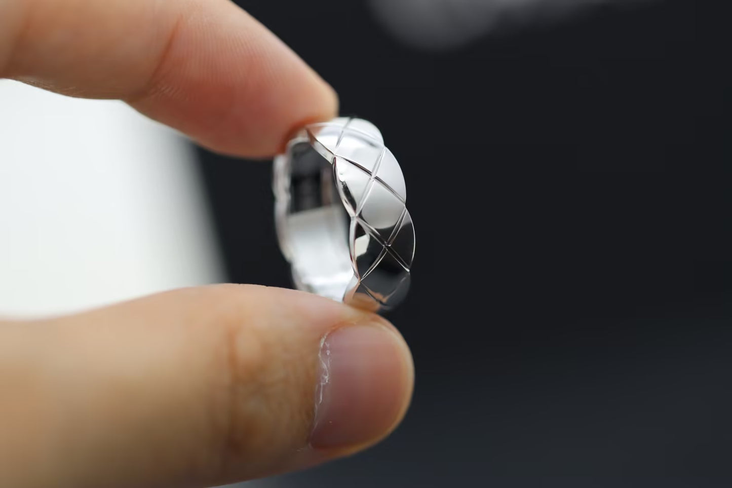[Kincade Jewelrys] BAGUE CRUSH 6,8 MM ARGENT