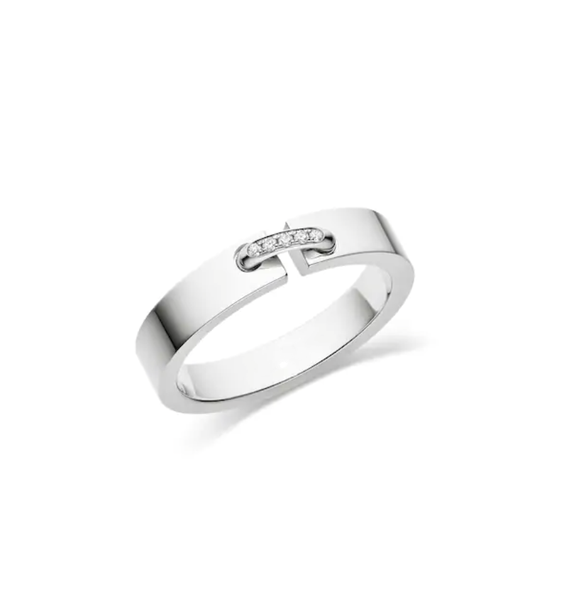 [Kincade Jewelrys] BAGUE ALLIANCE LIENS VIDENCE DIAMANT 4 MM