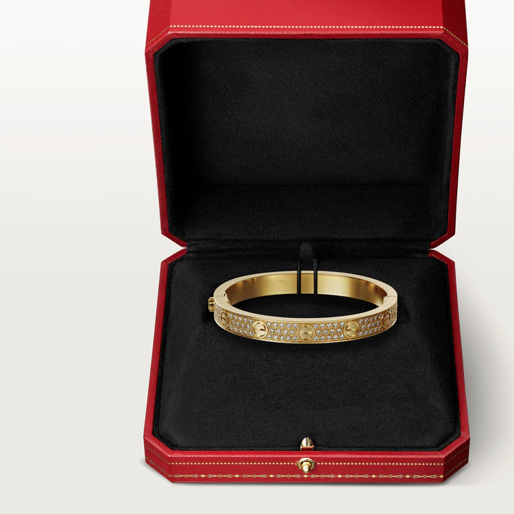 [Kincade Jewelrys] Bracelet Love 6,1 mm pavé de diamants 