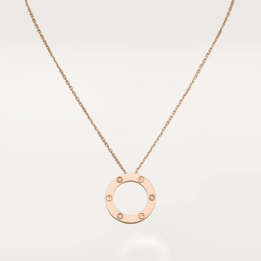 [Kincade Jewelrys] COLLIER LOVE 16MM 3 DIAMANTS