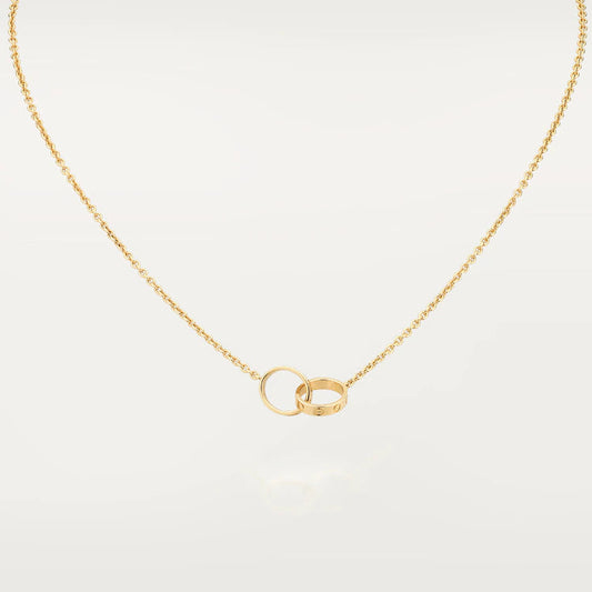 [Kincade Jewelrys] COLLIER D'AMOUR DOUBLE ANNEAU OR