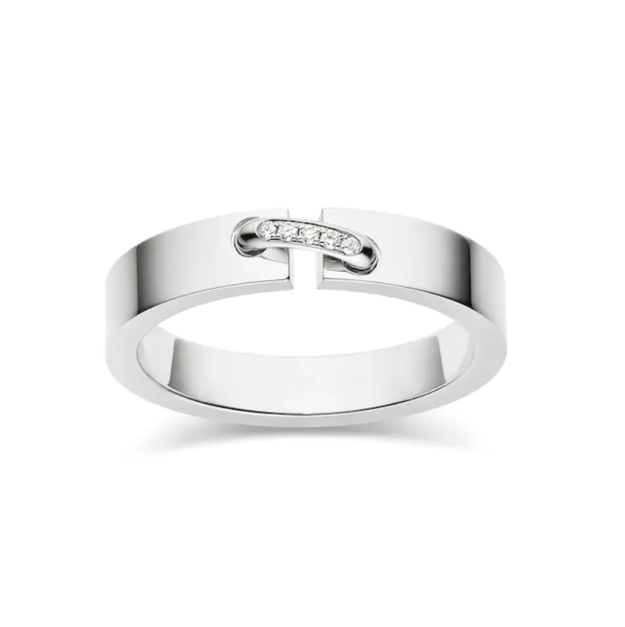 [Kincade Jewelrys] BAGUE ALLIANCE LIENS VIDENCE DIAMANT 4 MM