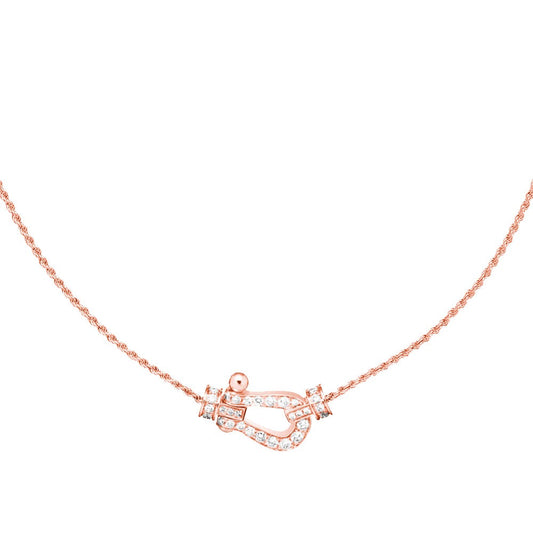 [Joyas Kincade] COLLAR DE DIAMANTES DE ORO ROSA FORCE 10