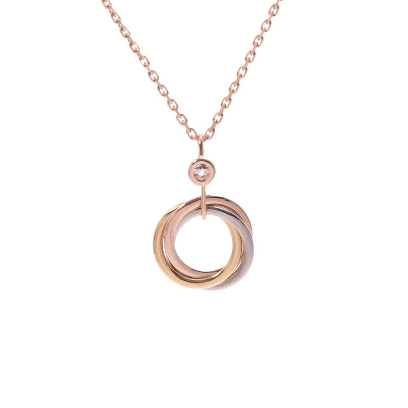 [Kincade Jewelrys] COLLIER TRINITY ARGENT OR OR ROSE