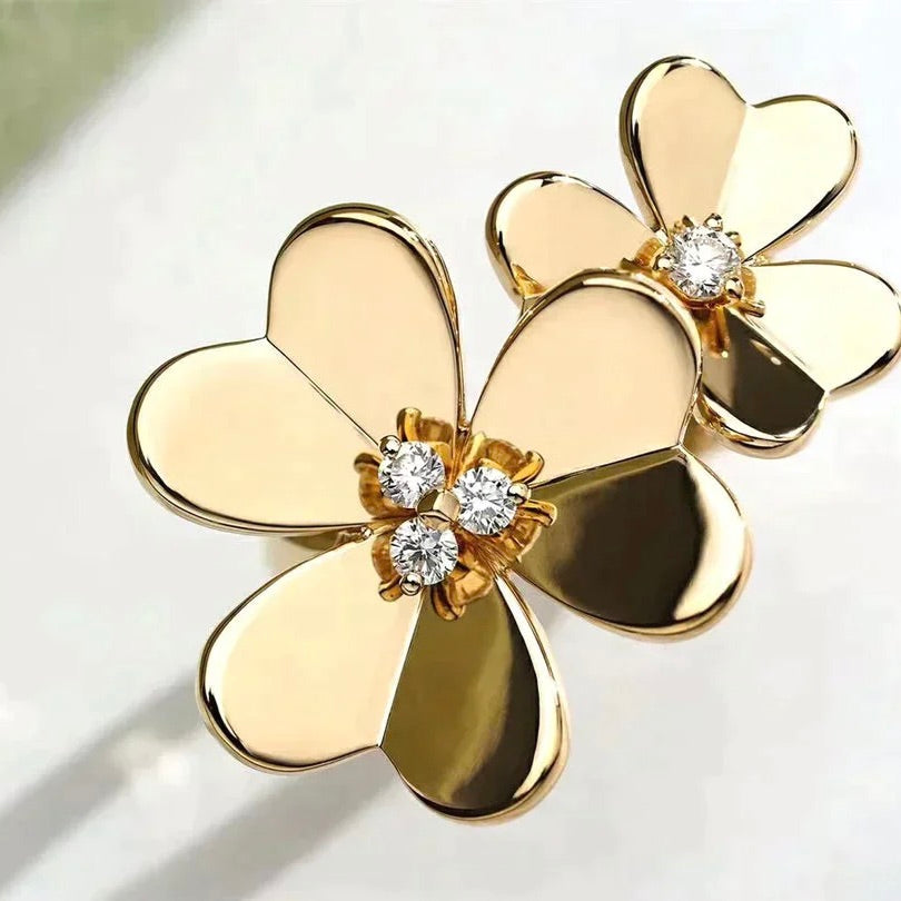 [Kincade Jewelrys] BAGUE EN OR ET DIAMANTS CLOVER COMOS