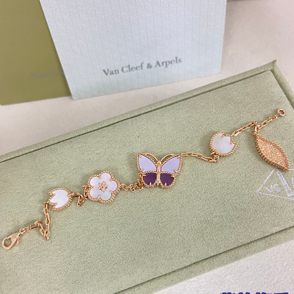 [Kincade Jewelrys]26 NEW CLOVER LUCKY LIGHT PURPLE SET