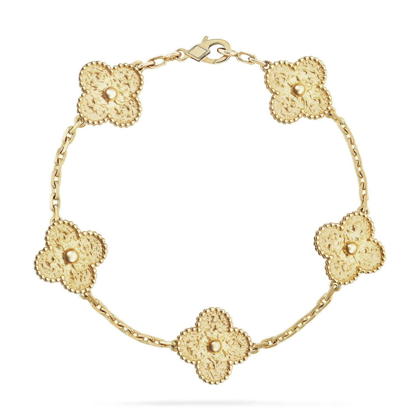[Kincade Jewelrys] Bracelet bronzant à 5 motifs Clover 