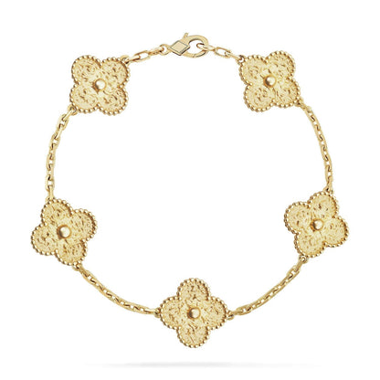 [Kincade Jewelrys] Bracelet bronzant à 5 motifs Clover 
